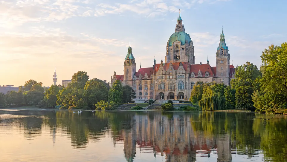 Neues Rathaus Hannover am Maschteich